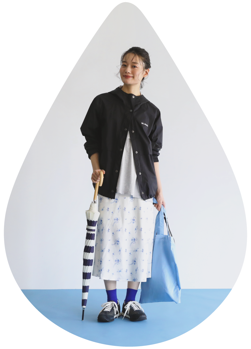 撥水アメリブショートソックスのスタイリング