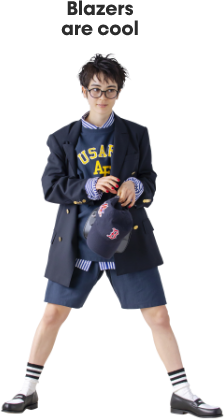 モデル女性と商品の画像
